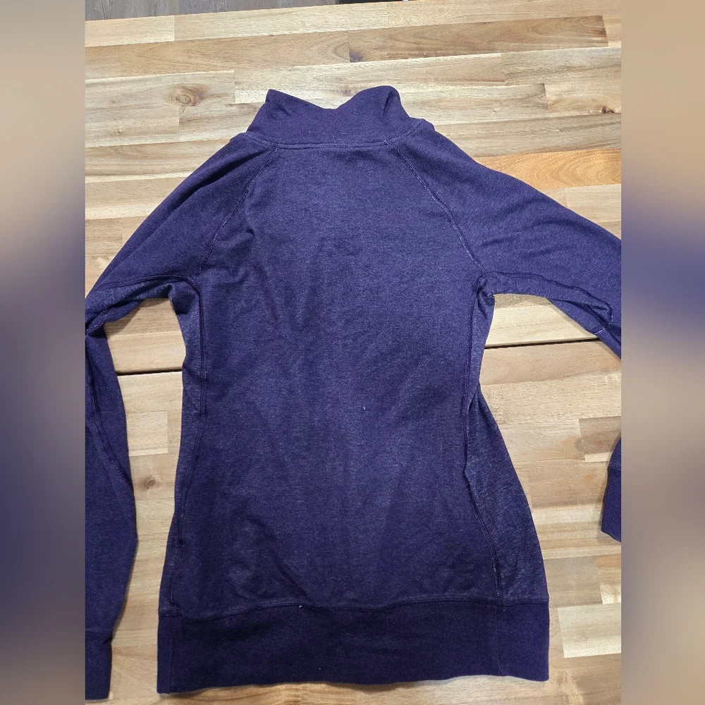 Nike Dri Fit Dark Purple Full Zip Active Jacket with Pink Swoosh